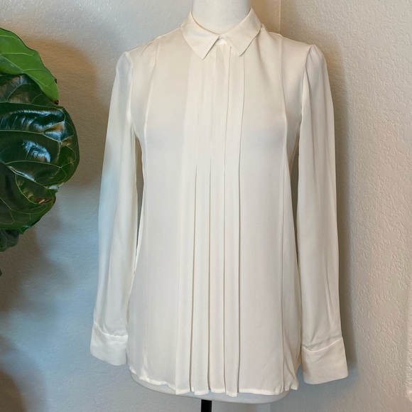 Theory long sleeves top formal blouse size Small - Picture 2 of 9